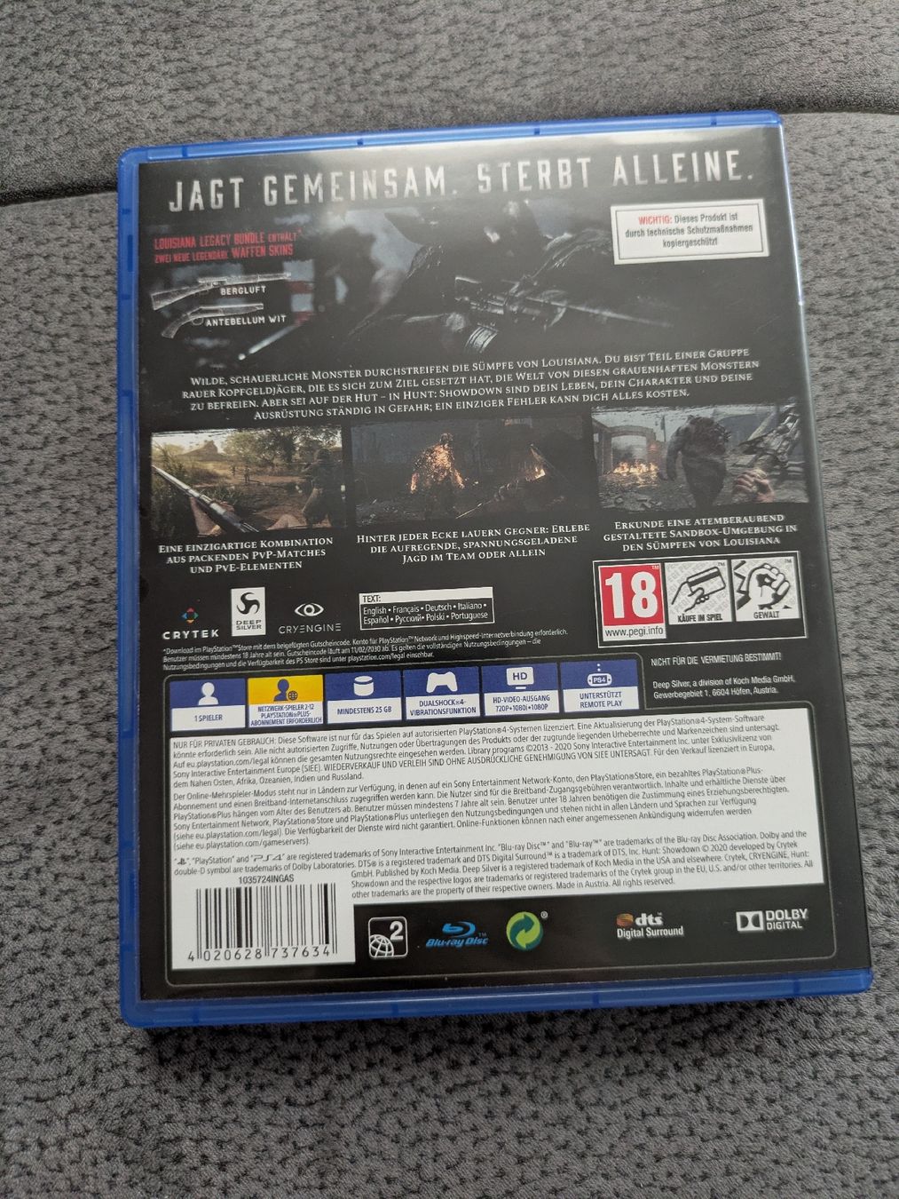 Sony Jeux: HUNT Showdown - PS4 – Neuf (Voir description) à Diepflingen par Ricarda_96 2