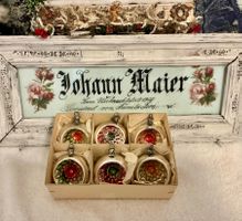 ALTE GLAS WEIHNACHTSKUGELN