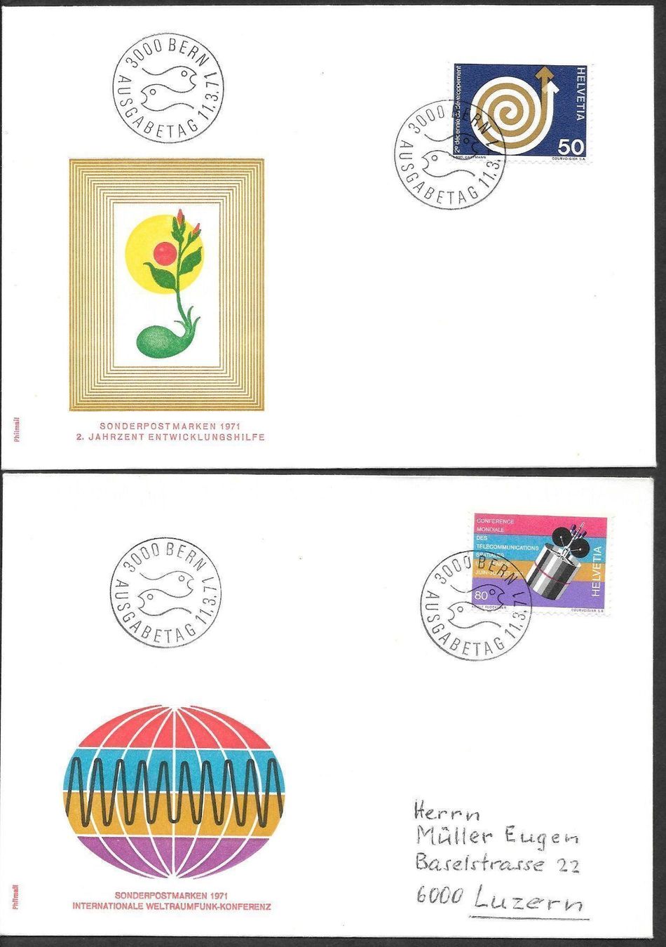 Alle Briefmarken: 5 FDC 490-495 Serie Einzelmarken ET 11.3.1971 – Neu (gemäss Beschreibung) aus Olten von clotaldi 1
