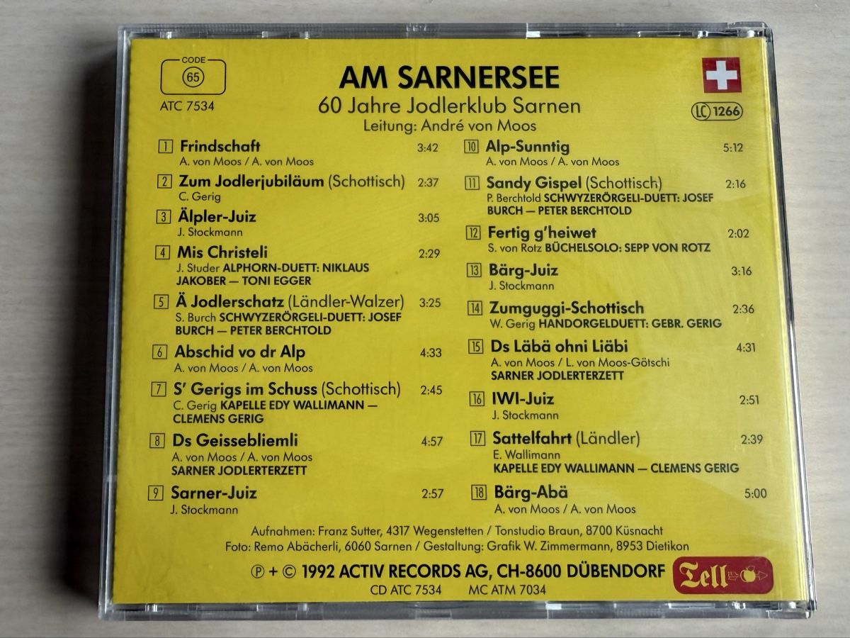 CD: CD Jodelklub Sarnen "Am Sarnersee" – Usato da Oberried Brienz venduto da Chyara 1