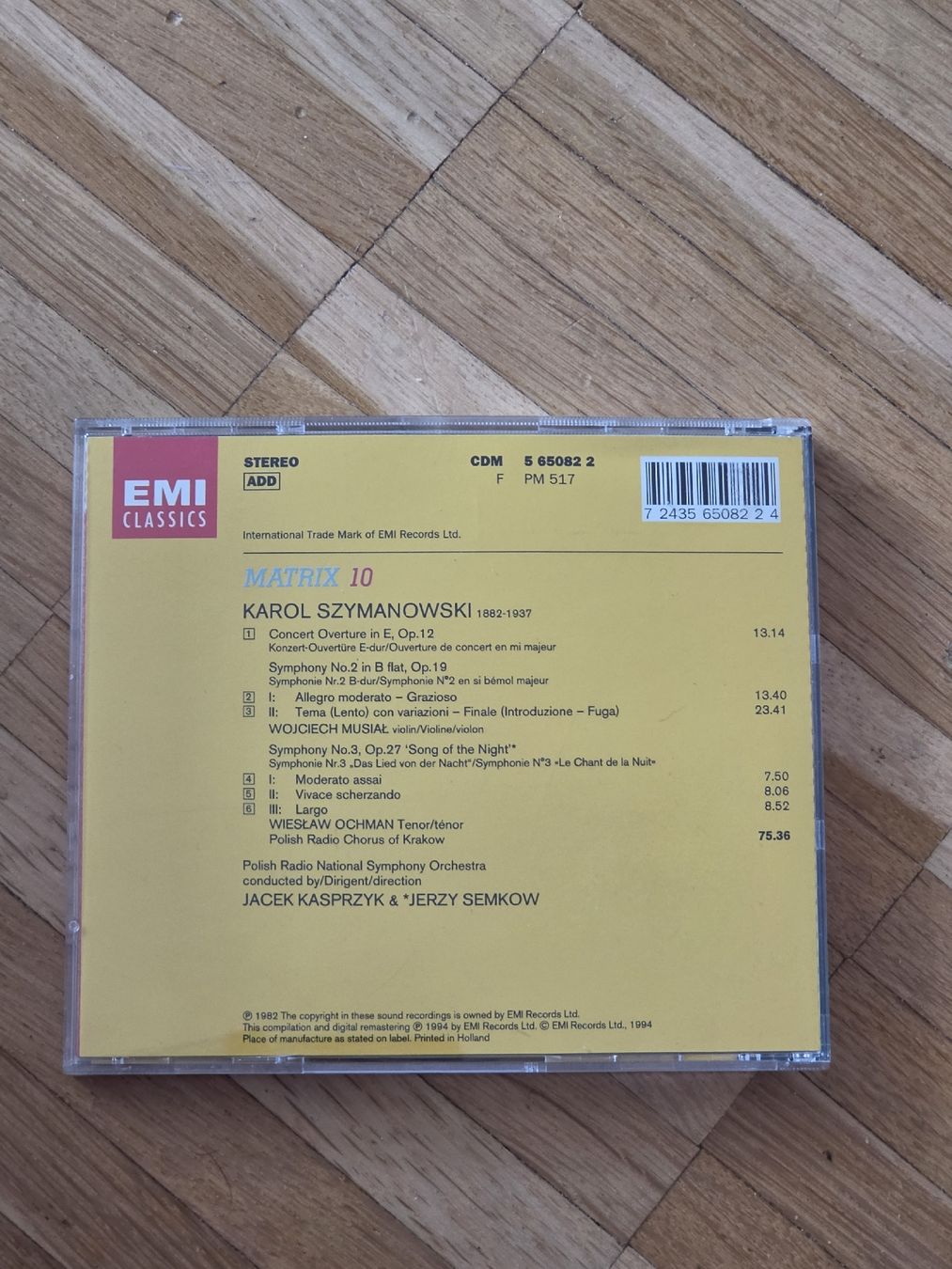 CD: CD: Karol Szymanowski: Symphonien – Usato da Aesch BL venduto da immon 1