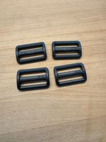50 Stegschnallen schwarz 40mm