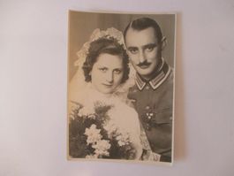 Hochzeitsfoto  deutscher Wehrmachtsoldat  echte Fotografie