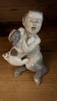Rarität: Royal Copenhagen Figur 2823 „Faun mit Welpe“ – 1. W
