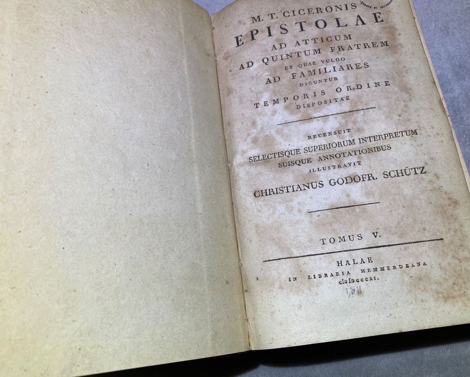 Epistolae M.T. Ciceronis Christianus antik Latein Kaufen auf