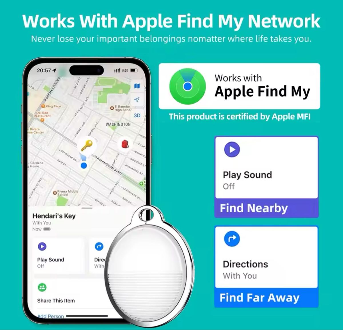 GPS & Messgeräte: GPS Tracker Airtag Finder IOS SCHWARZ – Neu und originalverpackt aus St. Gallen von Popolone26