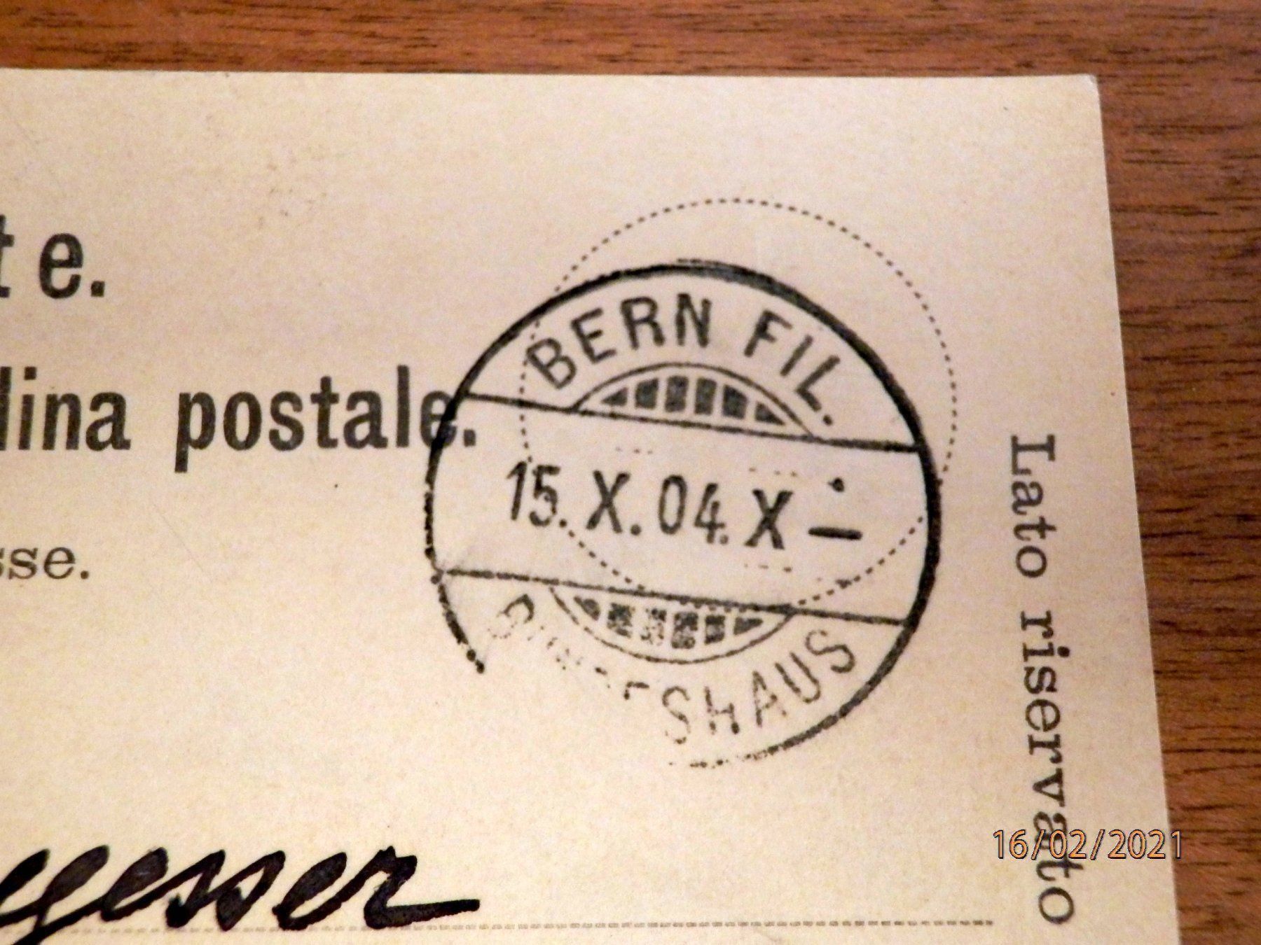 Alle Briefmarken: Postkarte von Bern nach Kirchberg – Gebraucht aus Ueberstorf von dinbau 1