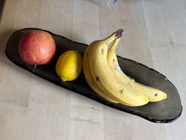 Plat ovale Design IVV Italy - Glasschale neu -  Länge 42cm