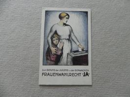 Karte Politik Schweiz Frauen Wahlrecht ca. 1925