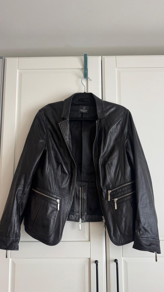 Madeleine Giacche: Madeleine Leather Jacket Size 42 – Usato da Genève venduto da gvokiii