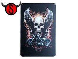 Schild – Motorrad Skull