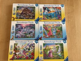 6 RAVENSBURGER Puzzle 7/8 Jahre
