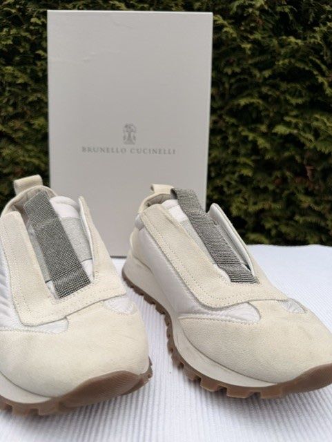 Brunello Cucinelli Scarpe da donna: Brunello Cucinelli - Sneakers mit Perlendesign - Gr 38 – Nuovo (secondo la descrizione) da Dübendorf venduto da kerstinbrisbane 1