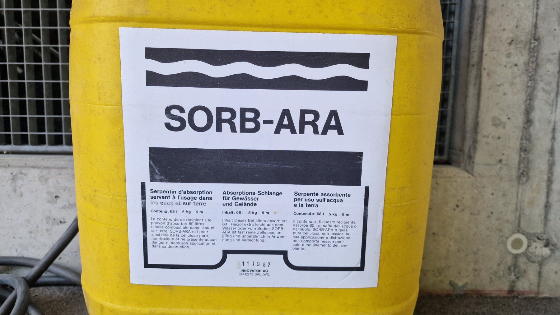 Zubehör: SORB-ARA Oelbinder Absorptionsschlangen 5kg neu – Neu und originalverpackt aus Weisslingen von and-lo73 1