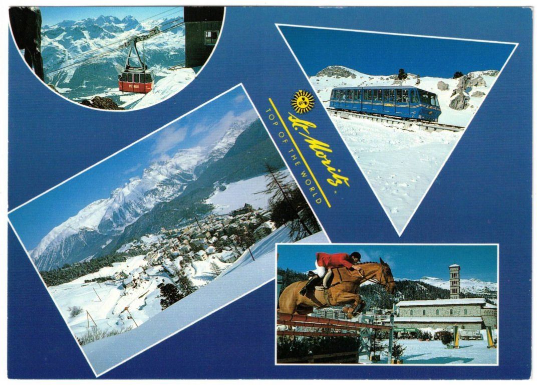 Cartes postales: St. Moritz - 4 Bild AK – D'occasion à Binningen par Mountainrider