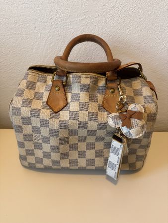 Louis Vuitton Speedy Damier Azur 25 + porte-monnaie +facture