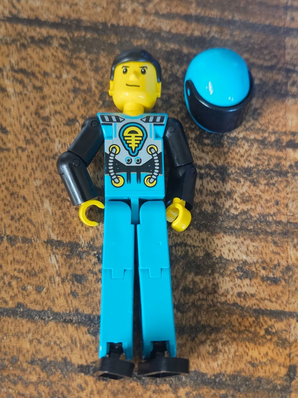 Lego Kit di costruzioni: lego Technic Figure Dark Turquoise tech013a – Usato da Confignon venduto da Ecrofigs 1