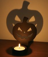 Halloween Pumpkin Shadow candlelight Holder Decoration