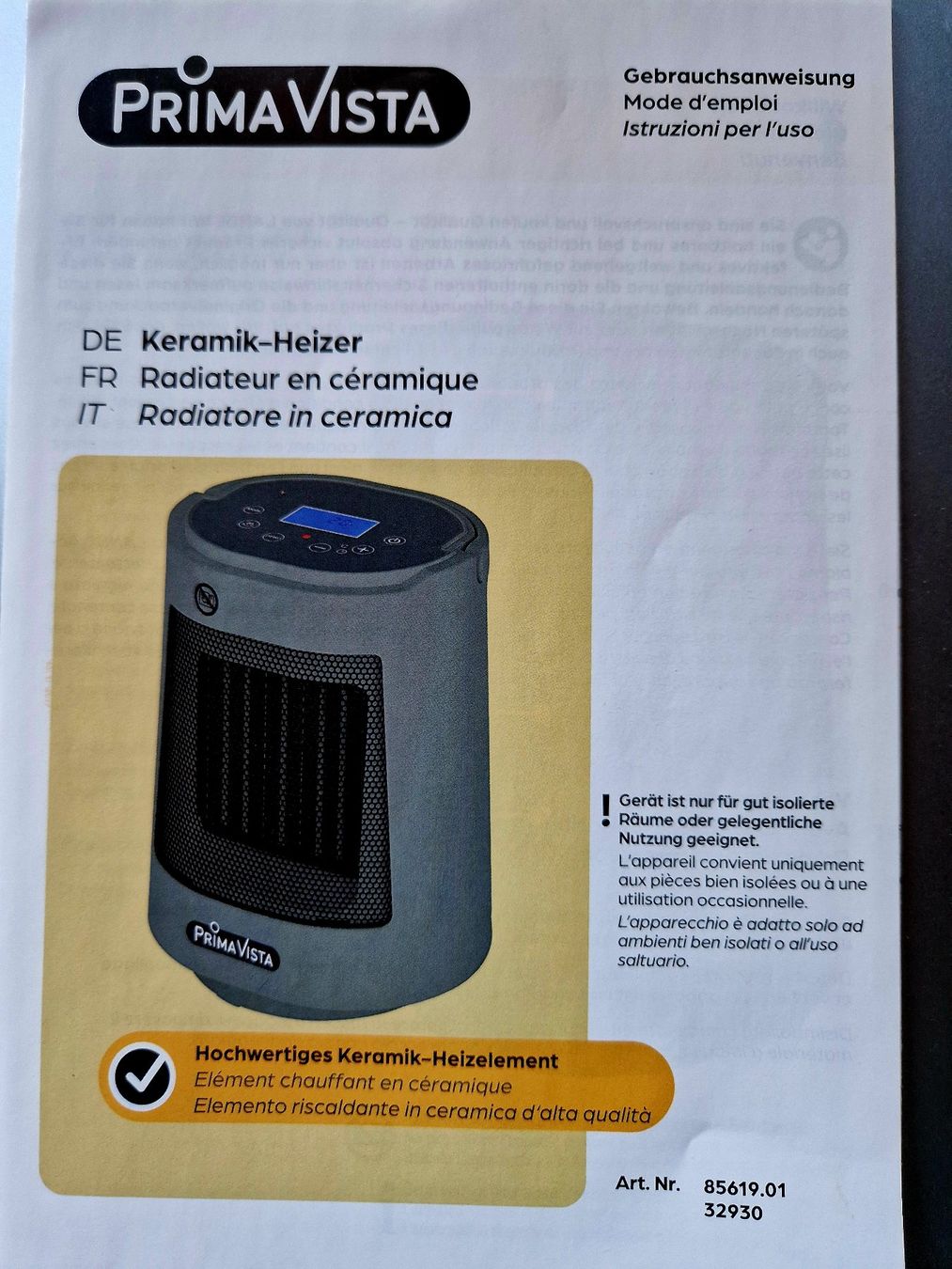 Radiatori: Keramik-Heizer von Prima Vista – Usato da Heimiswil venduto da Windspiel145 2