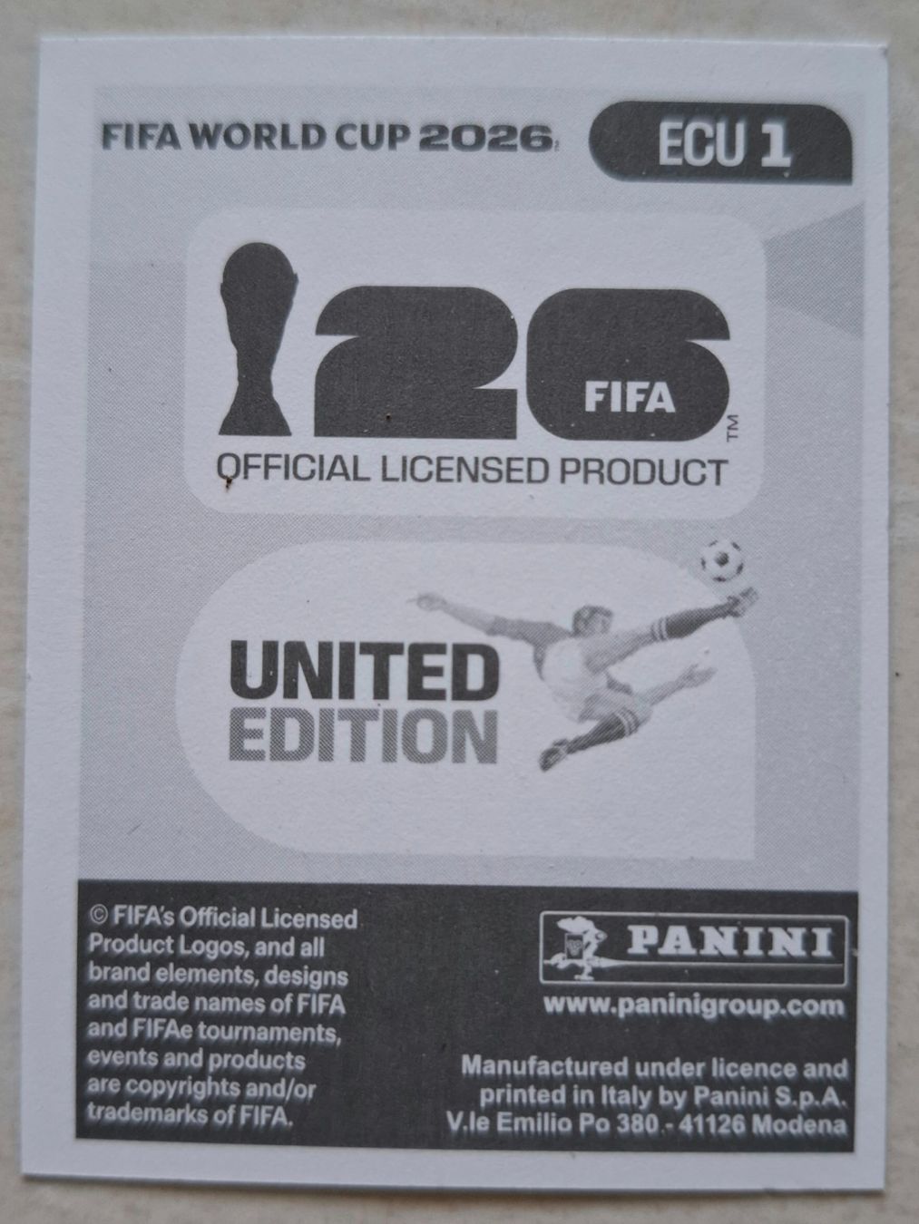 Panini Sammelbilder & Trading cards: WM 2026 Paninibild Nr. ECU1 – Neu und originalverpackt aus Rotkreuz von keerthdi 1