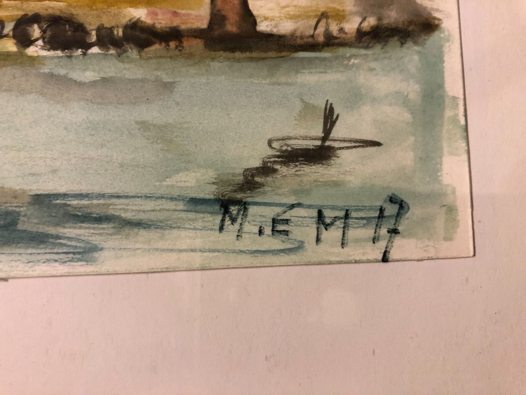 Foto & Immagini: Aquarell Bild Monogrammiert – Usato da Lanzenhäusern venduto da vic63 2