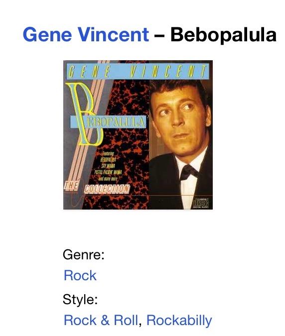CDs: Gene Vincent – Bebopalula CD – D'occasion à Luzern par Lycka 2
