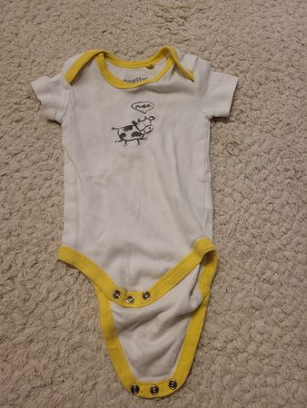 Süsser Baby Body Grösse 62/68 mit Kuh Motiv