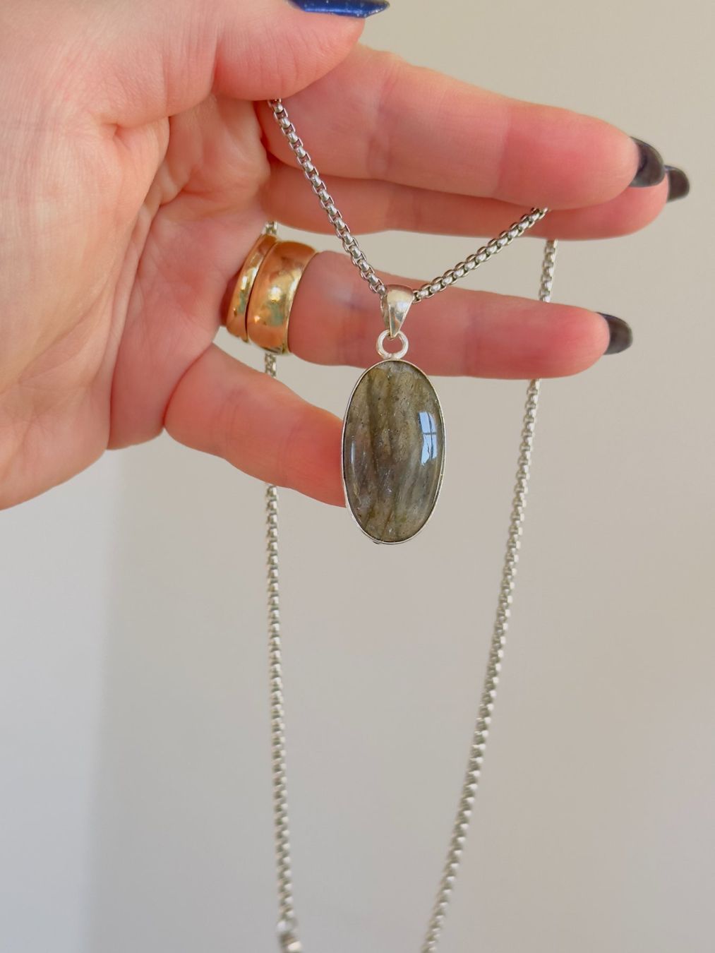 Catenine: Labradorite necklace – Nuovo e nell'imballaggio originale da Genève venduto da AGBERG 3