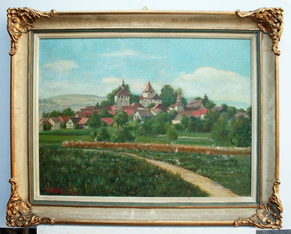 SCHLOSS KYBURG, Öl auf Leinwand, 73 x 58