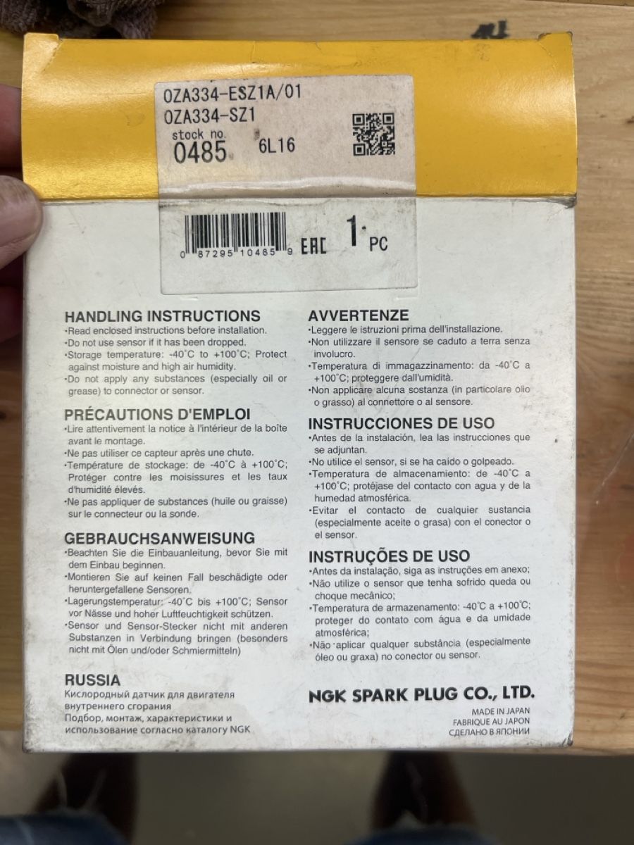 Tutti pezzi di ricambio auto: NTK Lambda Sensor OZA334-ESZ1A/01 neu – Nuovo e nell'imballaggio originale da Schmerikon venduto da Kneisel 2