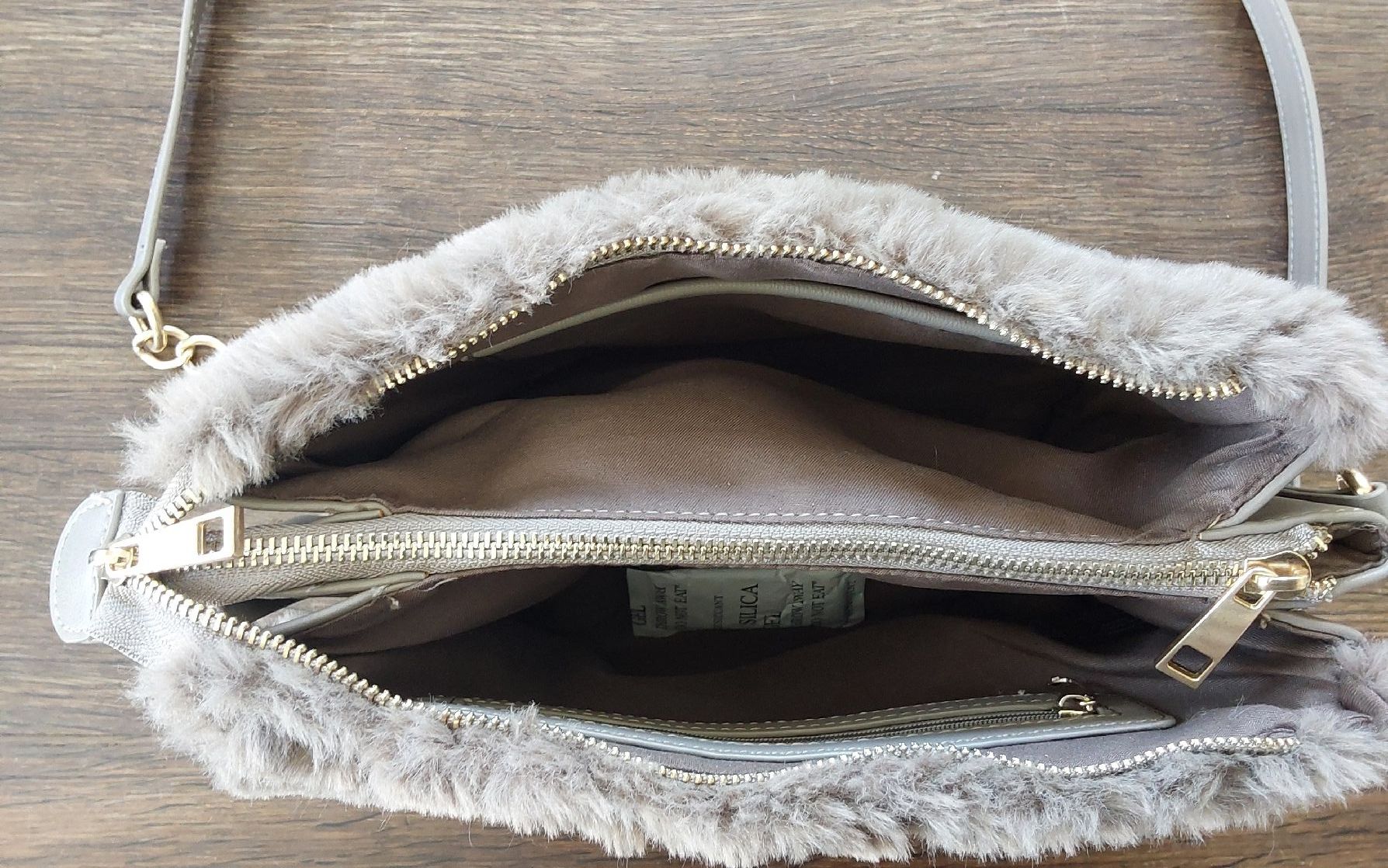 Borse da donna: Tasche Plüsch Marco Tozzi braun neu – Nuovo (secondo la descrizione) da Köniz venduto da scopello12 5