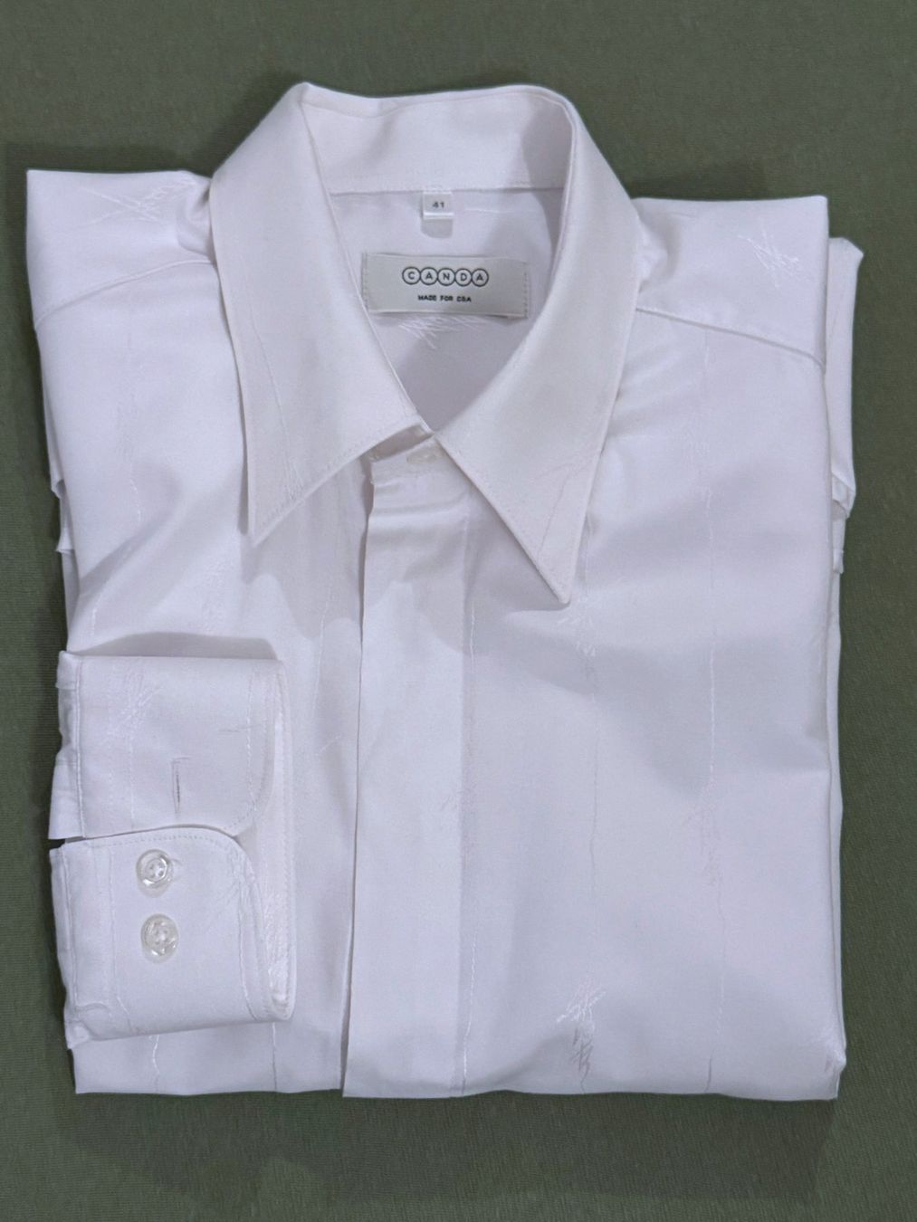 C&A Camicie: Elegantes CANDA Hemd, Gr. 41, weiss – Usato da Uhwiesen venduto da mic_kd6g