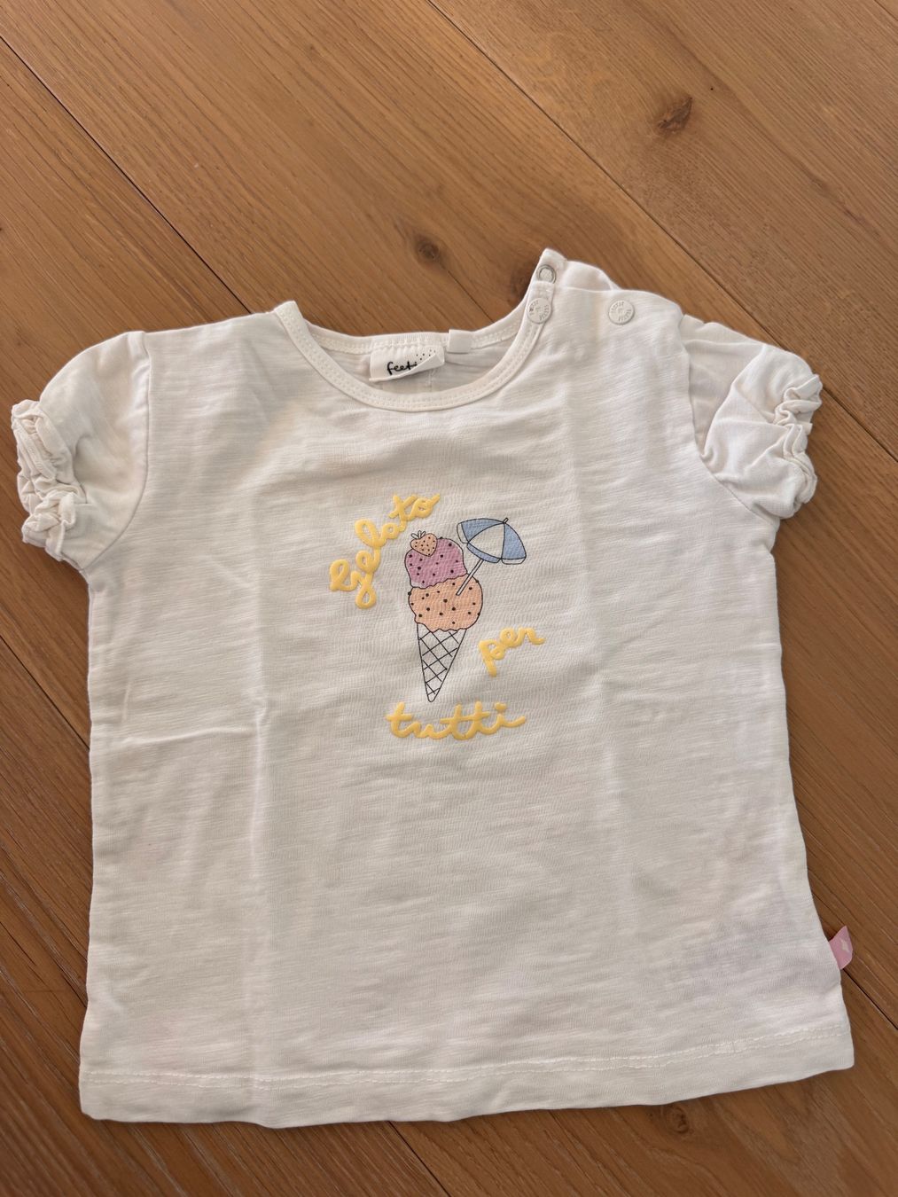 Feetje Camicie, Top & T-shirt: Weisses kurzarm Tshirt, Feetje, 80 – Usato da Zumikon venduto da ver_zbp8