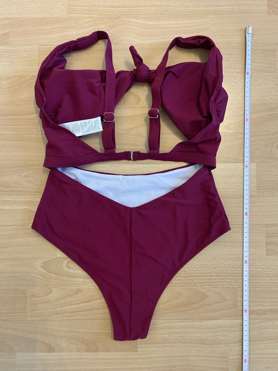 Shein Costumi da bagno & Bikini: Badekleid Gr. L neu weinrot – Nuovo e nell'imballaggio originale da Biel/Bienne venduto da SandraDG 4