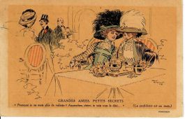 Reklamekarte Paris - gelaufen in der Schweiz 1910