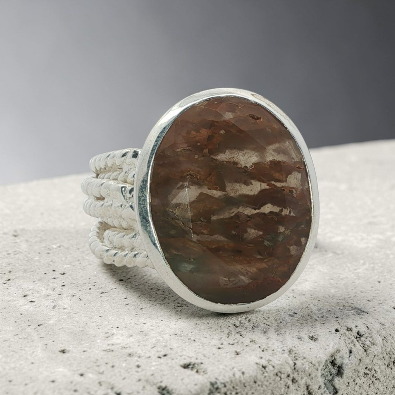 Olga Ribler Bagues: Statement Silber Doppel Ring 925 – Neuf (Voir description) à Luzern par Schmuckoutlet