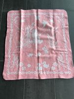 Kinderdecke Babydecke rosa 1960erJahre Vintage guter Zustand