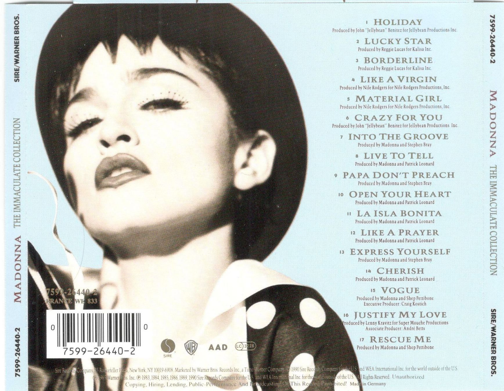 CD: Madonna CD The Immaculate Collection – Usato da St. Margarethen TG venduto da Smiley-Face 1