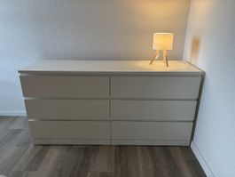 Kommode weiss / 6 Schubladen (MALM Ikea)