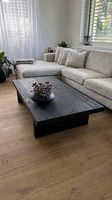 Couchtisch Kiefer massiv schwarz