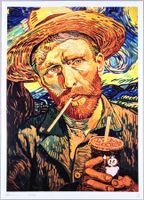 Death NYC Ltd Ed Pop Art Druck " Vincent Van Gogh