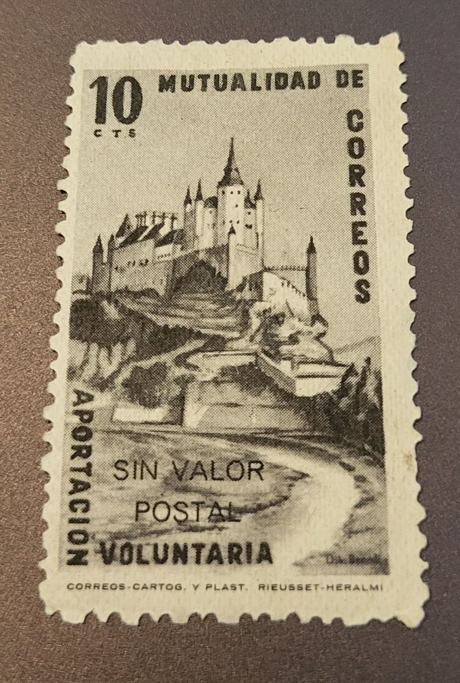 Tutti i francobolli: Spanien Cinderella 1945 alte briefmarke – Usato da St Gallen venduto da Stampsalshobby