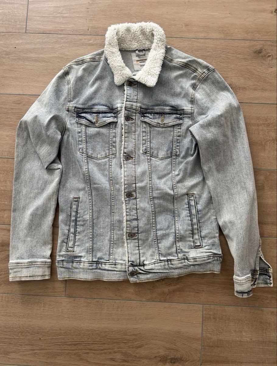 Giacche: Pull&Bear Jeansjacke mit Teddyfell, Grösse L, Top! – Nuovo (secondo la descrizione) da Waltenschwil venduto da kneda