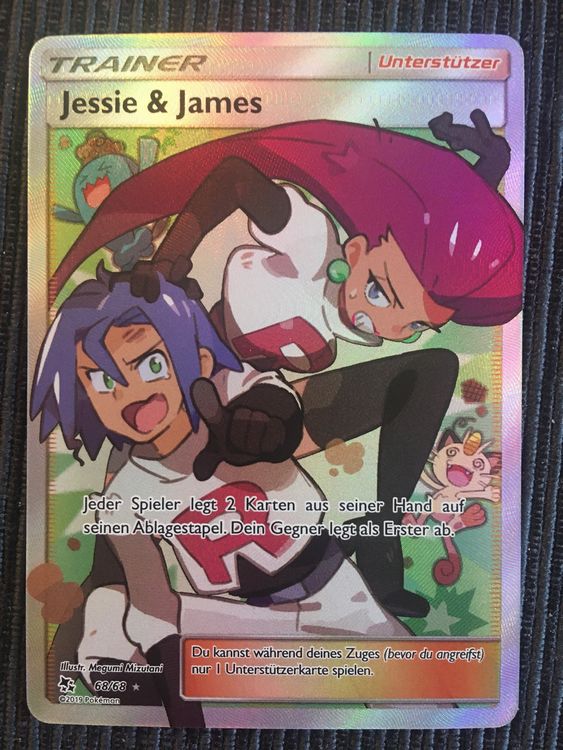 Pokemon Jessie & James Trainer Hidden Fates Deutsch Mint (Neu (gemäss ...