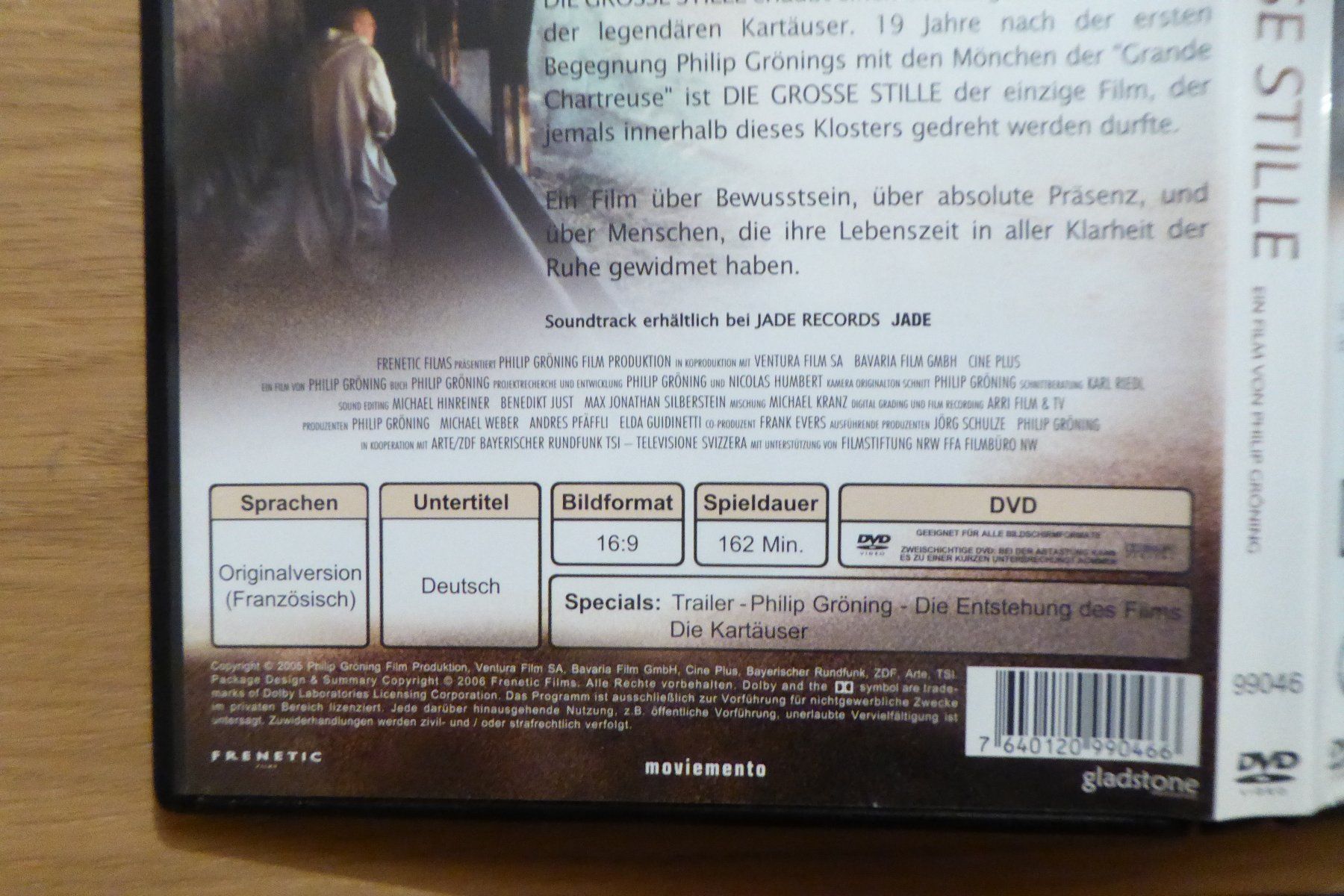 Tutti i DVDs: DVD Die grosse Stille – Usato da Allschwil venduto da Summelsarium 2