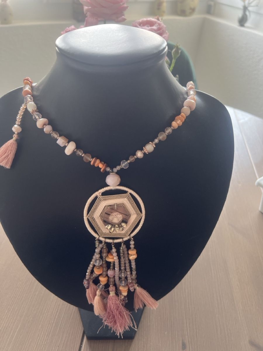 Colliers: Lange Boho Kette mit Quasten – D'occasion à Seon par Sunny-Schmuck78