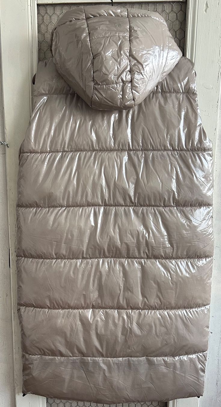 Gilet & Giacche senza maniche: Long gilet doudoune beige – Nuovo (secondo la descrizione) da Vouvry venduto da tintin2308 1
