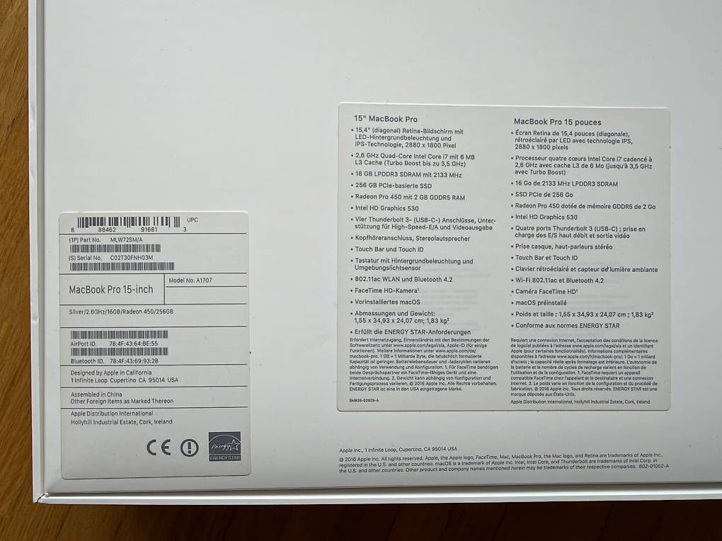 Notebook: Apple MacBook Pro 15-inch – Usato da Zufikon venduto da Extra1ch 2