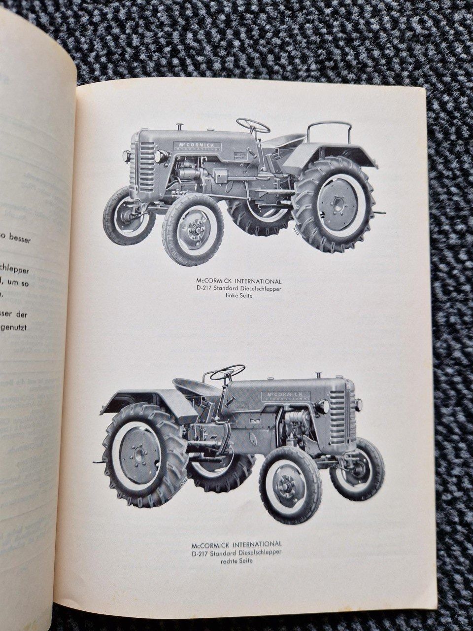 Trattori: Original Handbuch Mc Cormick D-217 Oldtimer Traktor – Usato da Dürnten venduto da Bachtel84 3