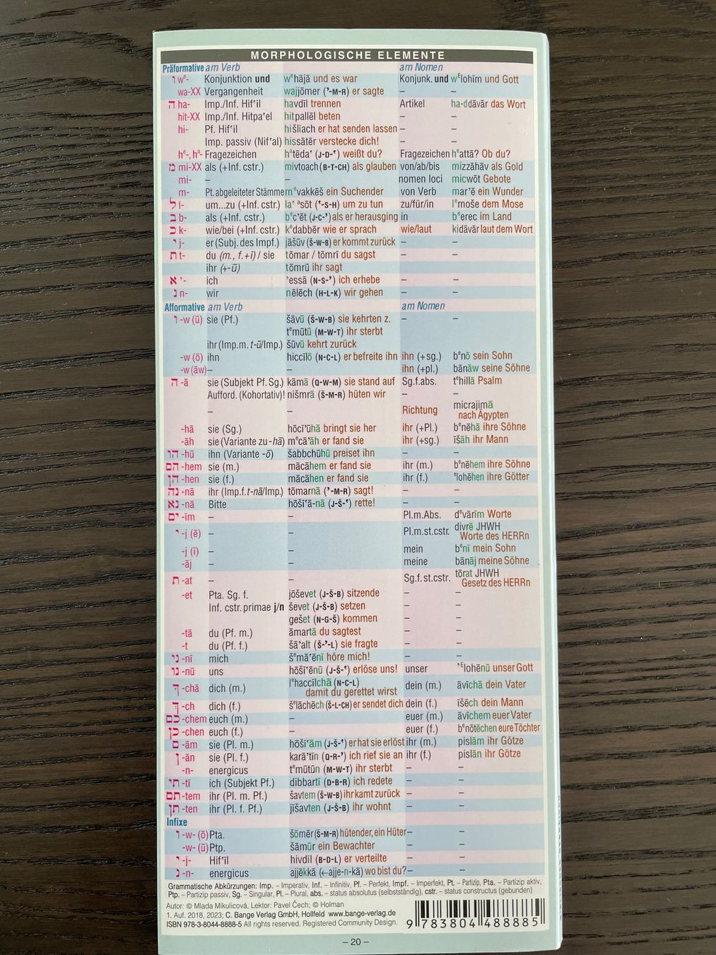 Libri: Biblisches Hebräisch - Leporello – Nuovo (secondo la descrizione) da Uster venduto da em_58td 1